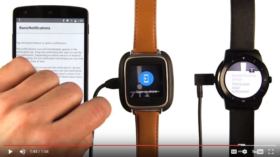 android wear change language